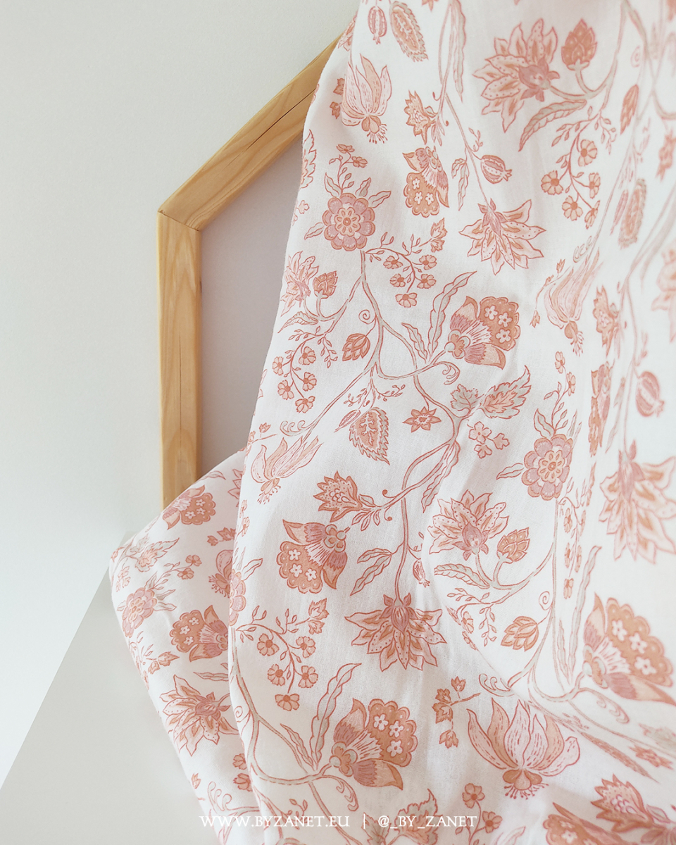 Chintz warm terracotta