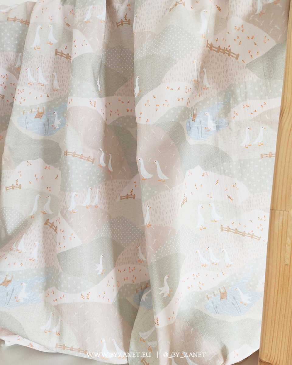 geese meadow beige and sage