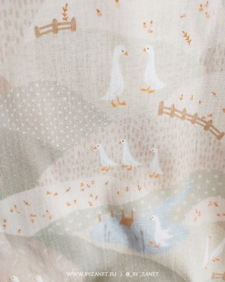 geese meadow beige and sage