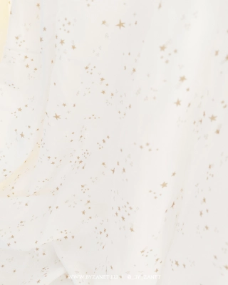 hviezdičky beige & white - 20 cm