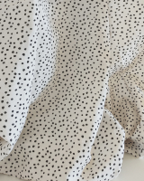 Abstract ink spots black on cream mini - 15 cm