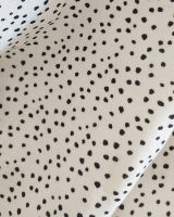 Abstract ink spots black on cream mini - 15 cm