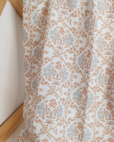 flora blue beige