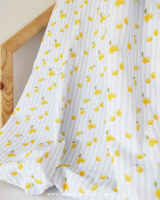 Lemons blue & white stripes mini