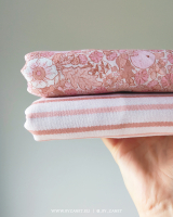 scalloped stripes peachy