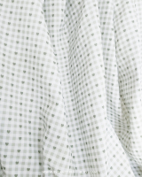 vichy hearts almond green