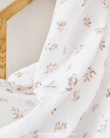 Watercolor leaves beige