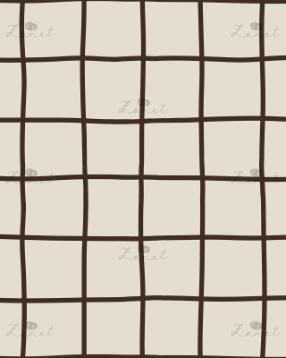 check brown ecru - 20 cm