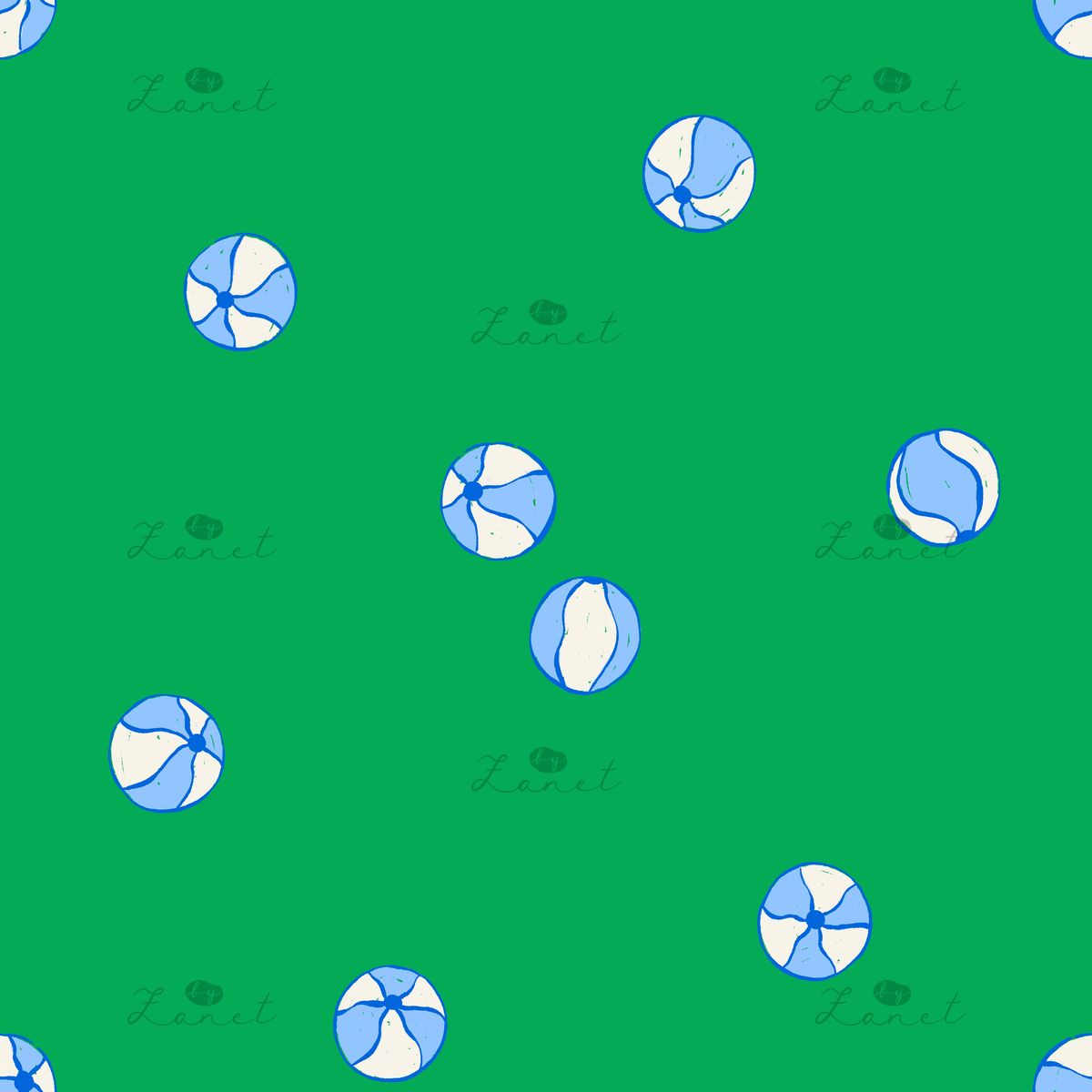 Beach balls electric green - 30 cm
