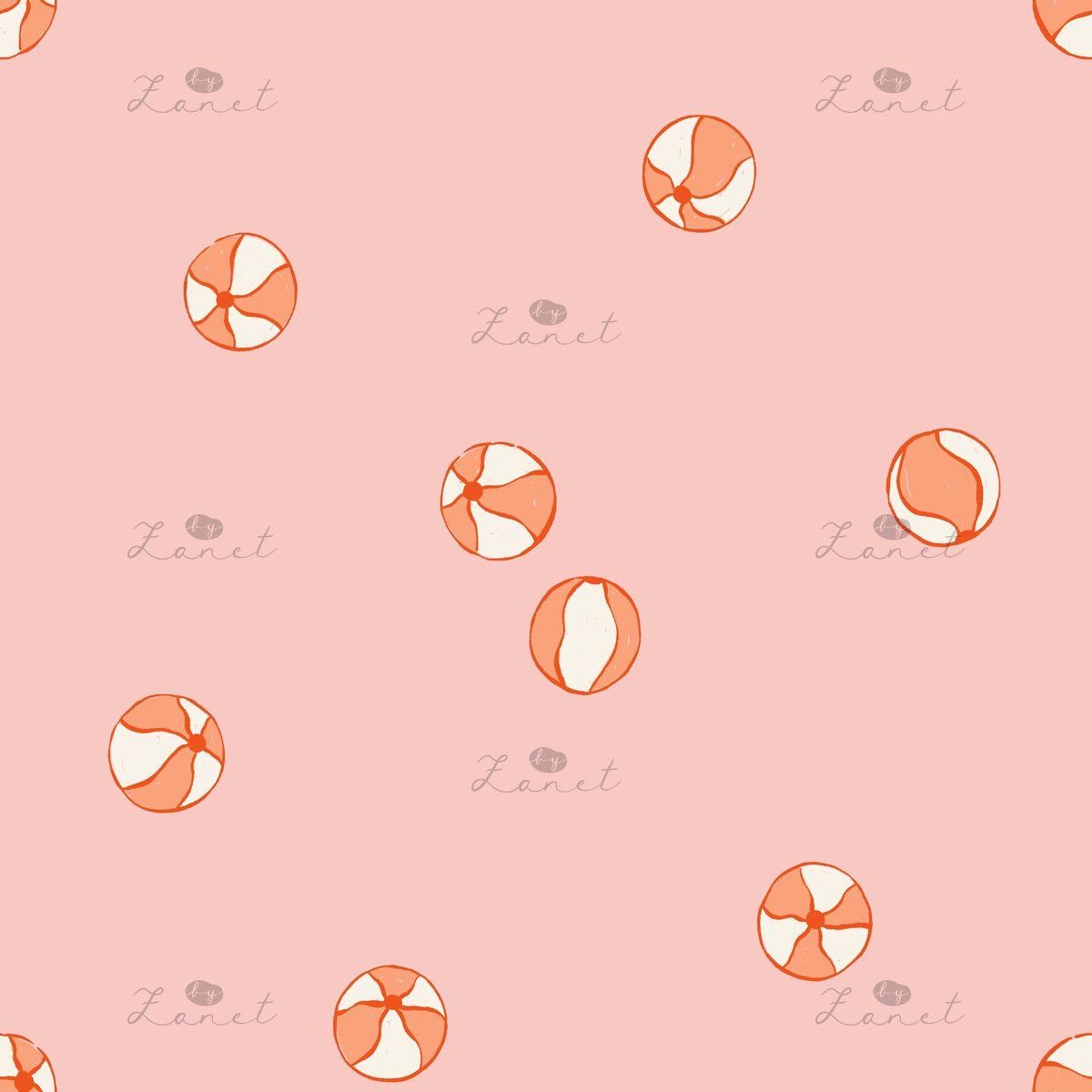 BEACH BALLS pink - 30 CM