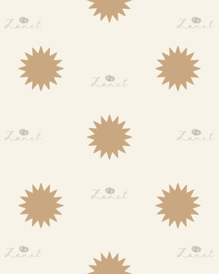 SUNBURST caramel and cream - 30 CM