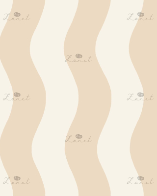 WAVY STRIPES beige and cream - 30 CM