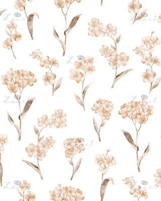 forgetmenot flowers - white 15 cm