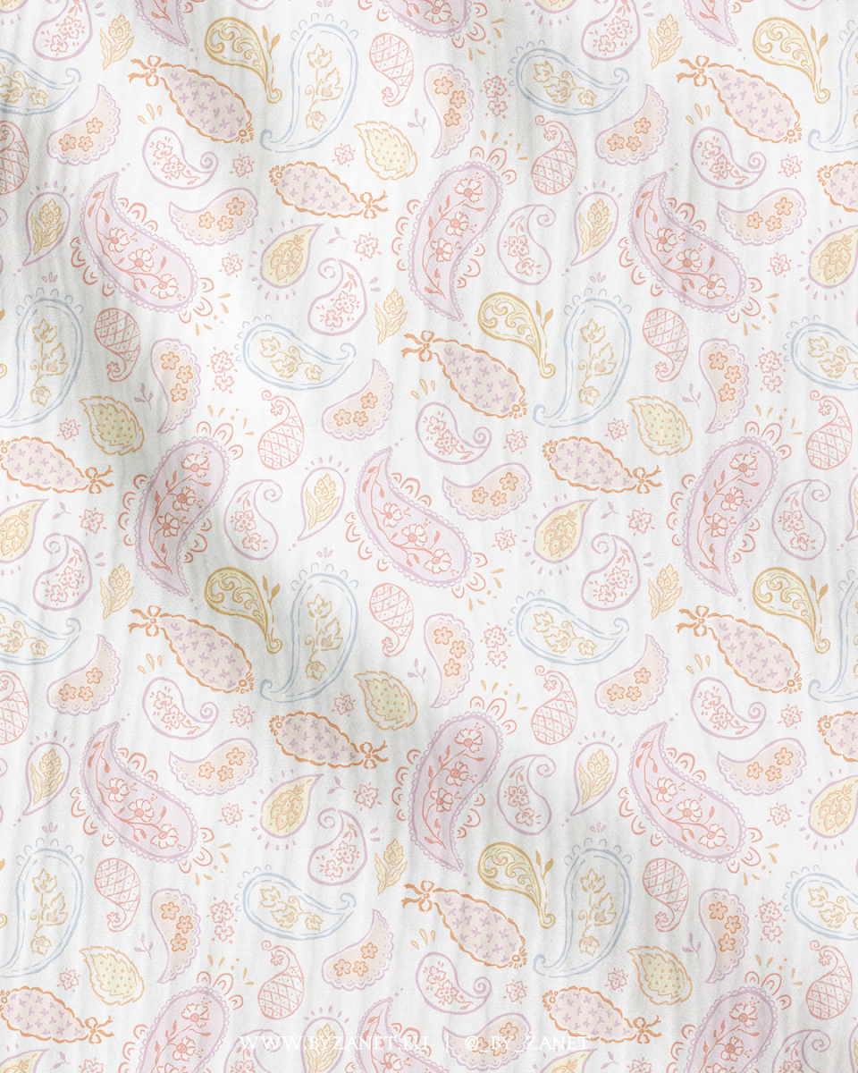 paisley pastels