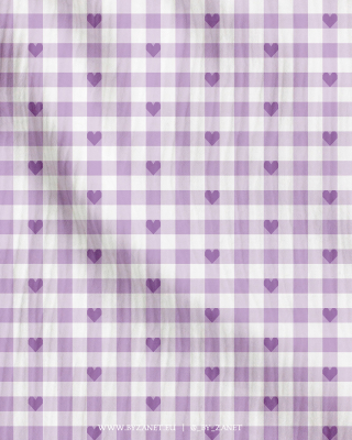 vichy hearts lilac