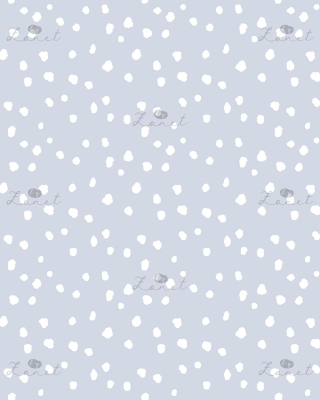 Abstract ink spots white on grey blue mini - 15 cm