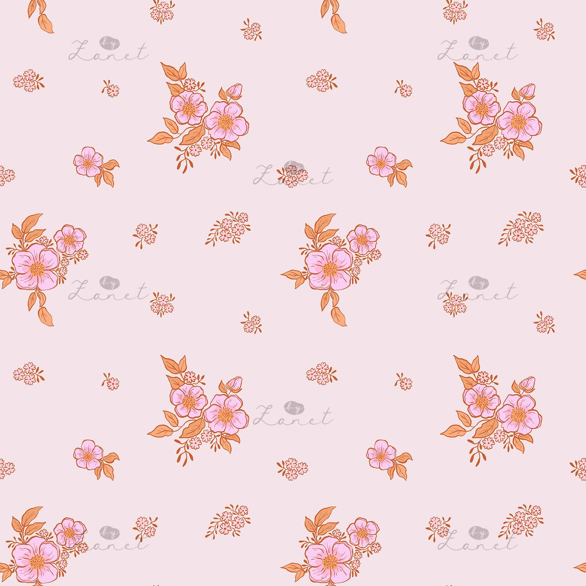 kytičky pink mini - 15 cm