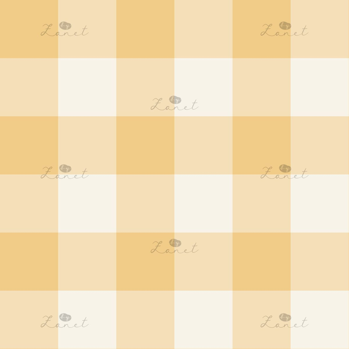 gingham sunny yellow - 12 cm