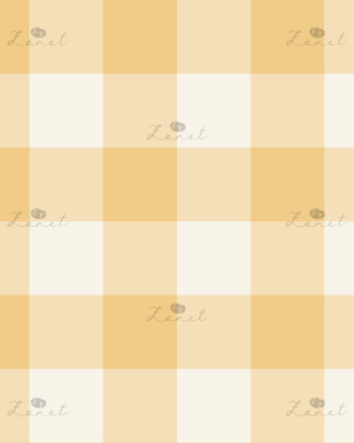 gingham sunny yellow - 12 cm