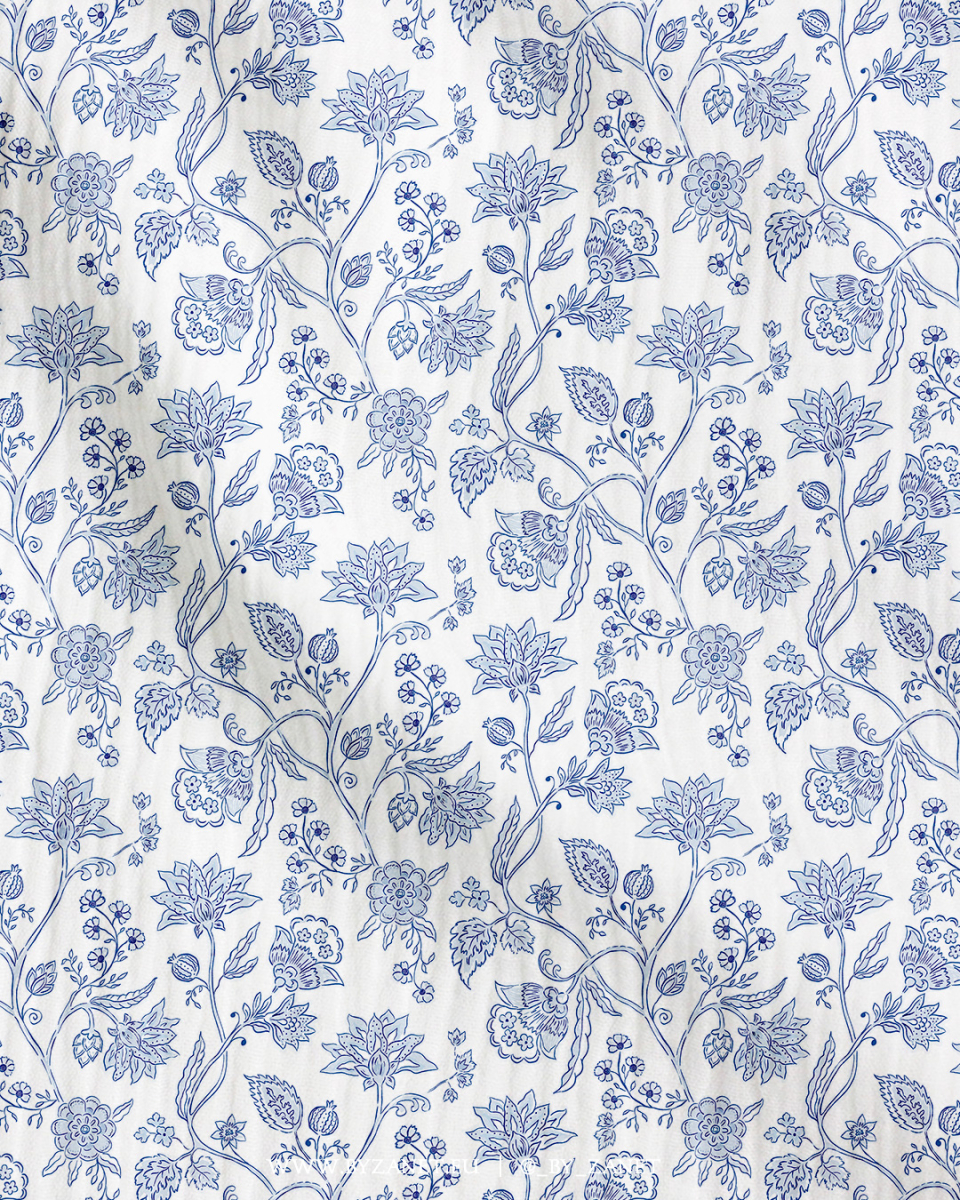 chintz delft tile blue