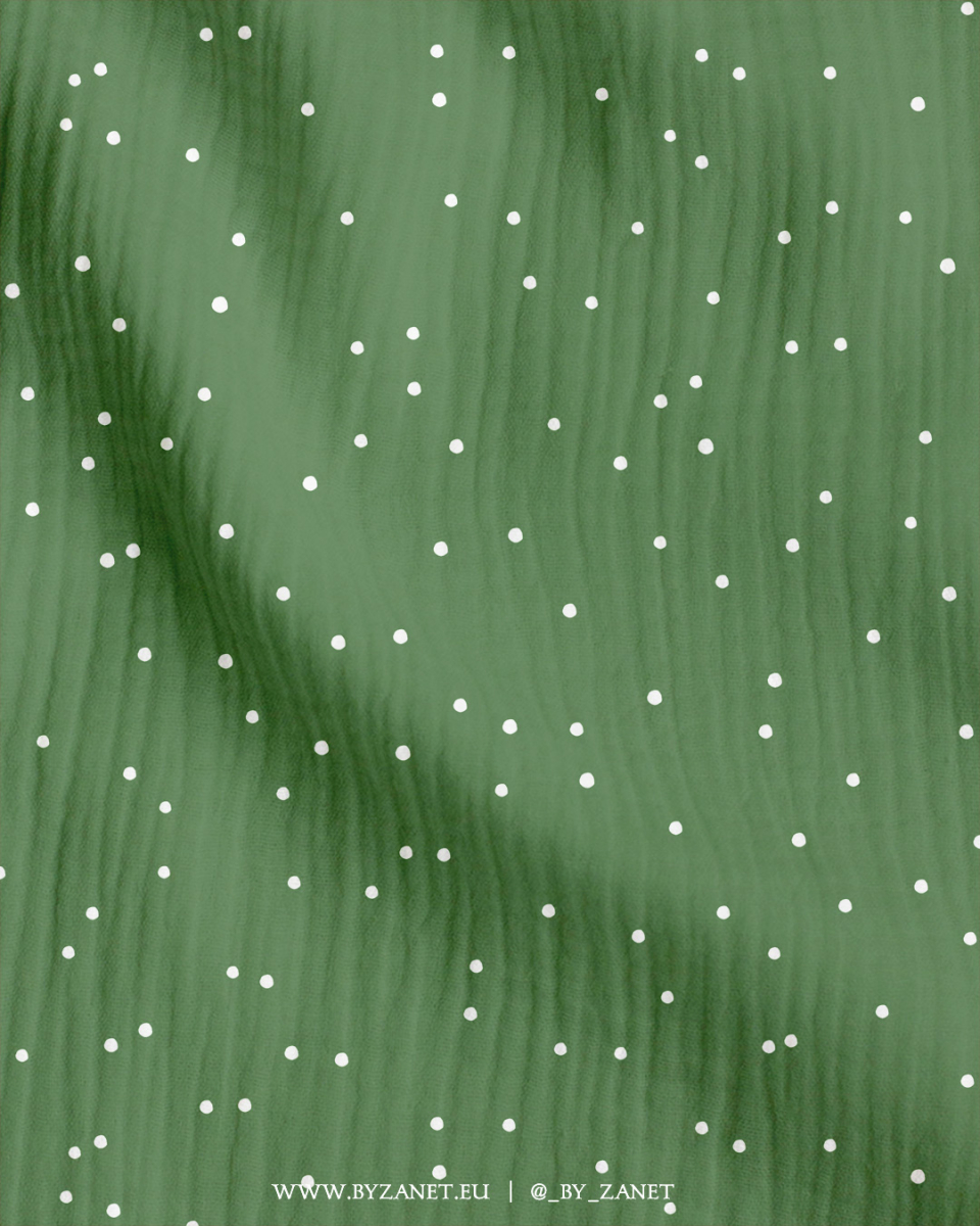Dots spruce green