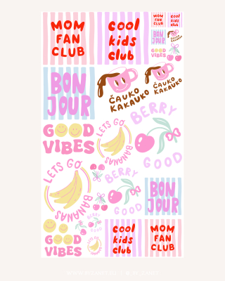 heat transfer sheet 100 cm Fun Girl