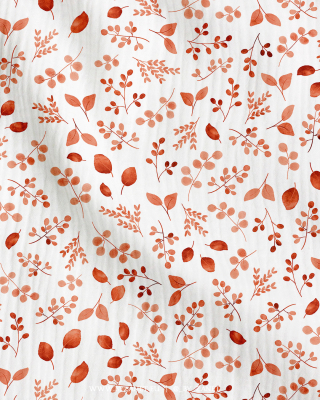 Tossed leaves - red fox