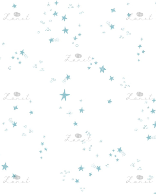 hviezdičky light blue - 20 cm